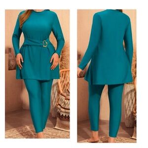 Elegant Teal Swim Set